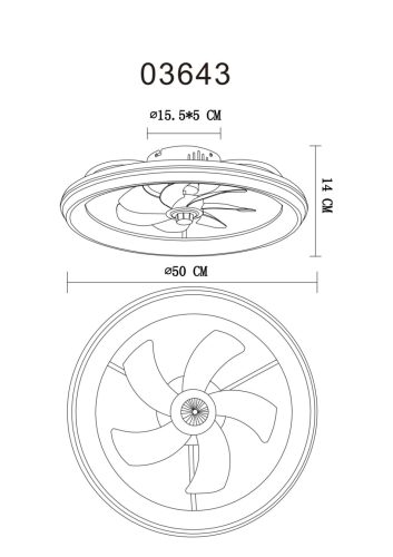 CELESTE Mennyezeti ventilátor