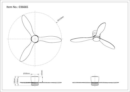 ARMANDO Mennyezeti ventilátor