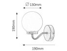 Togo fürdőszobai E14,1x40W bronz IP44