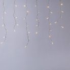 Eurolamp 3m-es összekapcsolható LED jégcsap fényfüzér, IP44, Zöld kábel