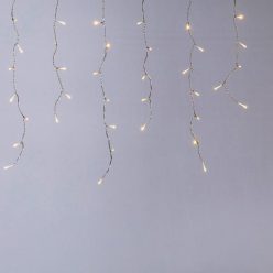   Eurolamp 3m-es összekapcsolható LED jégcsap fényfüzér, IP44, Zöld kábel
