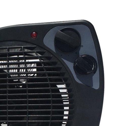 Eurolamp Ventilátoros fűtőtest, 1000/2000W, fekete