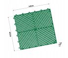 Moduláris garázspadló  polipropilén (PP) 40x40x1,8cm - zöld