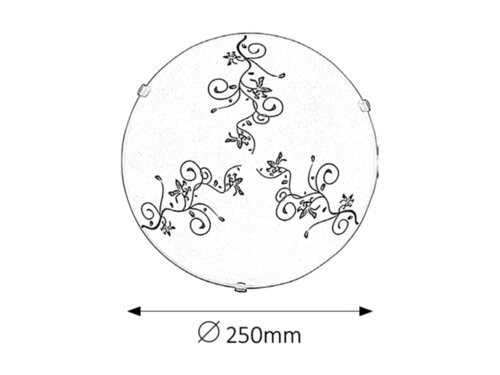 Bloomy mennyezeti D25 E27 60W, fehér