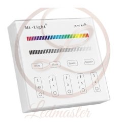   Mi Light 4 zónás falra szerelhető mágneses érintős fényerő szabályozó fehér színben (RGBW)