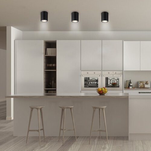 Kobald, beltéri, mennyezeti ,E27 1xMAX25W, fekete,D9cm