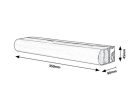 Matt, beltéri fürdő,LED 10W, króm,L35cm,4000K