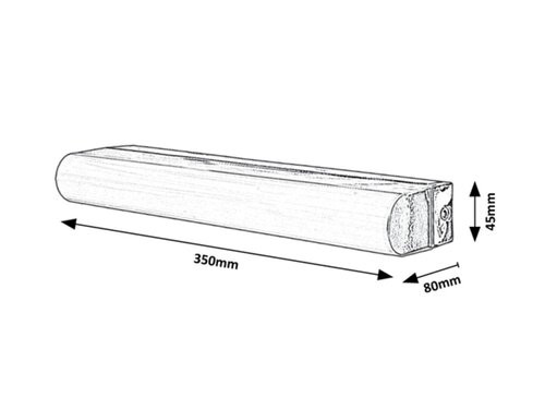 Matt, beltéri fürdő,LED 10W, króm,L35cm,4000K