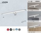 Levon, fürdősz, LED 8W, króm