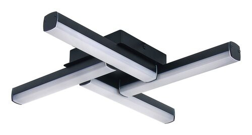 Evan, beltéri fürdő.m.,LED 18W, m.fekete,43cm