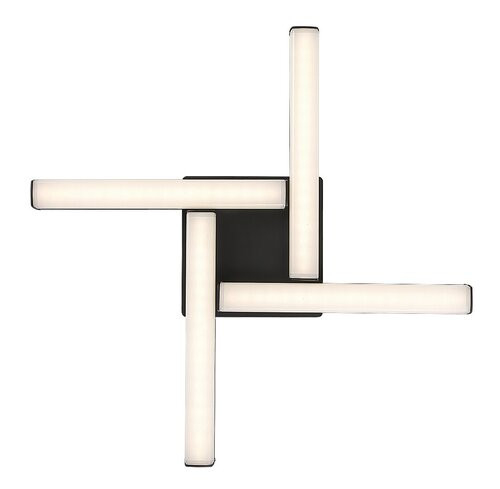 Evan, beltéri fürdő.m.,LED 18W, m.fekete,43cm