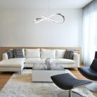 Aniela, függőlámpa, LED 20W, króm