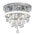 Pallas, beltéri, mennyezeti ,LED20W+3xE14,króm,D30cm