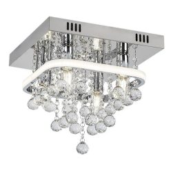 Pallas, beltéri, mennyezeti ,LED23W+4xE14,króm,30cm