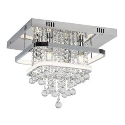 Pallas, beltéri, mennyezeti ,LED36W+4xE14,króm,40cm