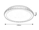 Cressida, beltéri, mennyezeti ,LED 24W, króm,D40cm