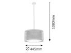 Anastasia függőlámpa E27 max 60W króm/barna