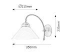 Marian falikar E27 1x60W bronz