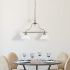 Marian 2 ágú függőlámpa E27 2x60W bronz