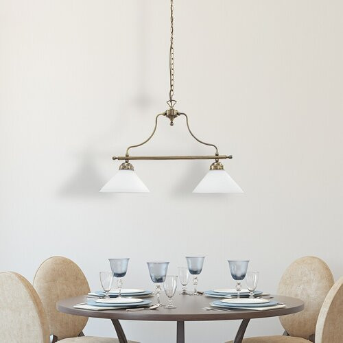 Marian 2 ágú függőlámpa E27 2x60W bronz