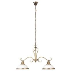 Elisett 2ágú függőlámpa E27 2x60W bronz