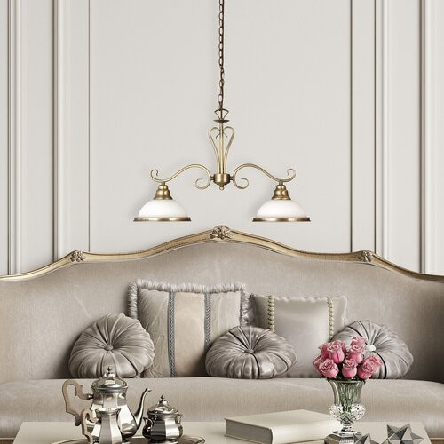 Elisett 2ágú függőlámpa E27 2x60W bronz