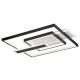 Herkules, beltéri mennyezeti LED50W, fekete,53,5cm