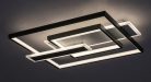 Herkules, beltéri mennyezeti LED50W, fekete,53,5cm