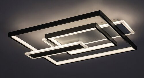 Herkules, beltéri mennyezeti LED50W, fekete,53,5cm