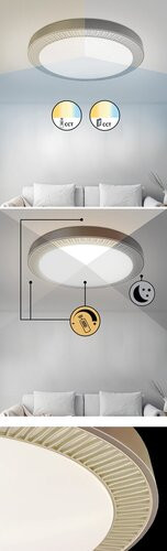 Matea, beltéri, mennyezeti ,LED 40W, barna,D50cm