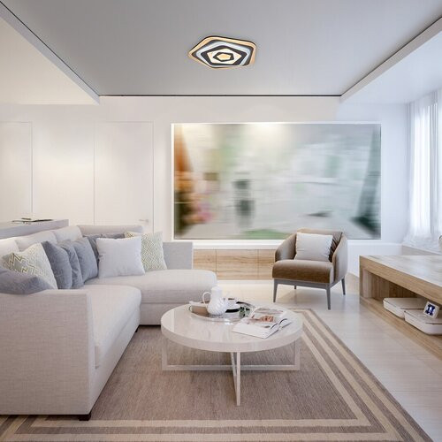 Taneli,menny,LED 54W,48x48cm,ötszög