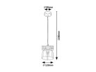 Cardamon, beltéri függ,E14 1xMAX40W,ez.t.D12