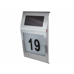   Strühm Numero Led 0 12W-os króm napelemes házszám világító lámpa