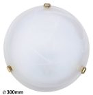 Alabastro mennyD30 E27 60Wfehér/arany