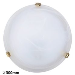 Alabastro mennyD30 E27 60Wfehér/arany