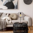Rufin, beltéri asztali E27 1xMAX40W,négyzet