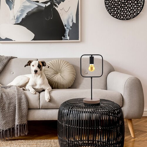 Rufin, beltéri asztali E27 1xMAX40W,négyzet
