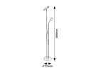 Ophus, beltéri áll,LED 23W,szat.nikk.H180
