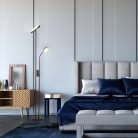 Ophus, beltéri álló,LED 23W,matt fek.H180cm