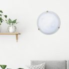 Alabastro mennyD40 E27 2x60Wfehér/arany