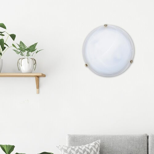 Alabastro mennyD40 E27 2x60Wfehér/arany