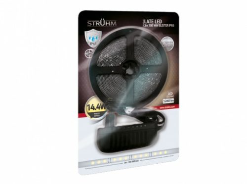 Strühm Late Led szalag, 4,8W/m, 420lm/m, 3000K, IP65, 3m / tekercs