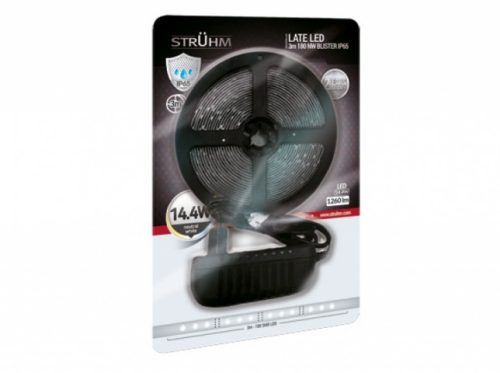 Strühm Late Led szalag, 4,8W/m, 420lm/m, 4000K, IP65, 3m / tekercs