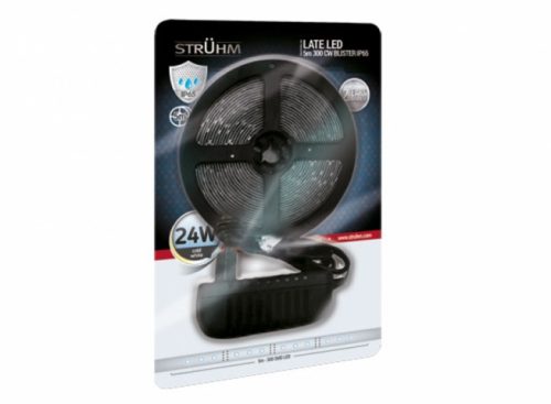Strühm Late Led szalag, 4,8W/m, 420lm/m, 6500K, IP65, 5m / tekercs