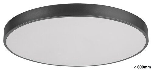 Tesia, beltéri, mennyezeti ,LED 60W, m.fekete,D60cm