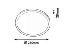 Lambert,fürd,LED 15W,D28,IP44,ezüst