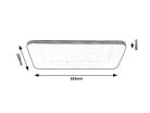 Oscar,  beltéri, mennyezeti ,.LED 36W, króm,L63cm