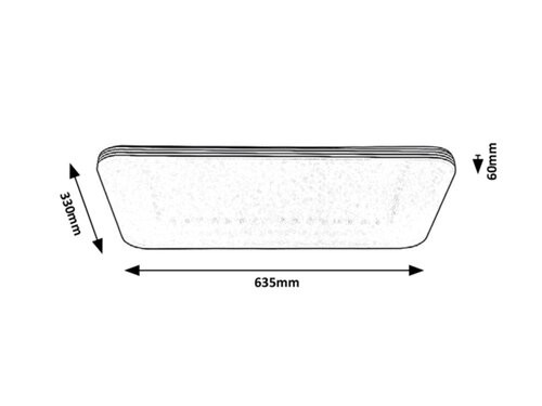 Oscar,  beltéri, mennyezeti ,.LED 36W, króm,L63cm