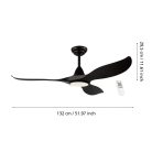 CIRALI 52 Mennyezeti ventilátor