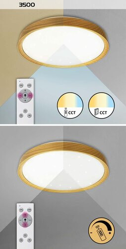 Sherwood, beltéri, mennyezeti ,LED 50W, bükk,D49cm